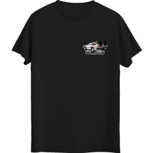 Bigohobi Zaman Makinesi Desenli Dijital Baskılı Unisex Tshirt, Günlük Kullanıma Uygun Regular Tshirt