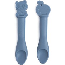 Buddy Silikon Kaşık 2'li Mavi Panda ve Balina (5 Adet)