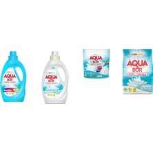 Boron Aquabor Doğal Mineralli Sıvı Renkliler + Sıvı Beyaz + Tablet + 4 kg Beyaz 4 Lü Set