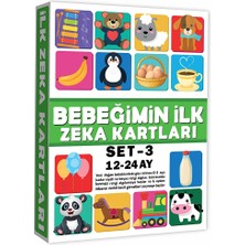 DIYTOY Eğitici Kartlar 12-24 Ay Erken Eğitim Zeka Kartı (4 Adet)