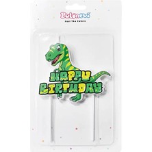 3 Adet Balonevi Dinazor Şekilli Happy Birthday Mum