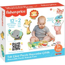 Fisher-Price Fisher Price Tak Çıkar Puzzle Hayvanlar (5 Adet)