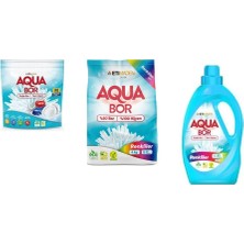 Aquabor Doğal Mineralli Tablet + 4 kg Renkliler + Sıvı Renkliler 3 Lü Set