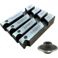 Sevnur Makina Svnmax 1/2"-3/4"tezgah Pafta Tarak Sertleştirilmiş Krom Çelik 9crsi Kesme Bıçağı Hediyeli