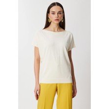 Eskişehir Mağazacılık 76370 Onteks Bluz Kayık Yaka Kısa Kol