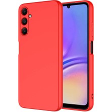 Ve Kırmızı Samsung Galaxy A35 5g  ile Uyumlu Rose Serisi Kamera Korumalı Silikon Kılıf