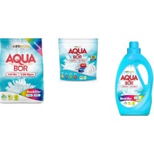 Boron Aquabor Doğal Mineralli 4 kg Renkliler + Tablet + Sıvı Renkliler 3 Lü Set