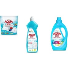 Aquabor Doğal Mineralli Tablet + Elde Bulaşık + Sıvı Renkliler 3 Lü Set