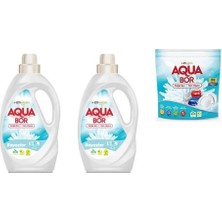 Boron Aquabor Doğal Mineralli Sıvı Beyaz  + Sıvı Beyaz  + Tablet Set