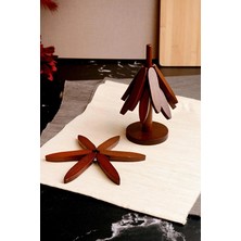 2 Adet Paçi Bambu Bardak Tabak Altı