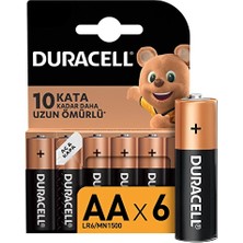 Duracell 6'lı Kalem Pil Aa