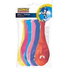 4 Adet Balonevi Sonic Balon 6'lı