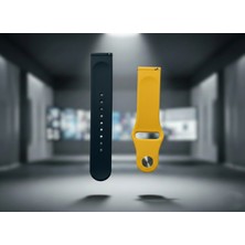 bbtech 20MM Pimli Taraftar Silikon Akıllı Saat Kordonu | Android Smrtwatch Uyumlu | Yumuşak Spor Kayış | Universal 20 mm