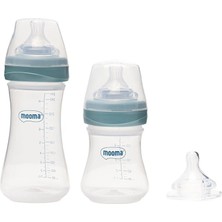 Mooma Kındy Biberon Başlangıç Seti Pastel Mavi (4 Adet)