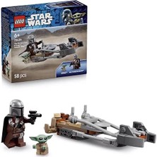 LEGO Star Wars Mandalorian ve Grogu Motosikleti 75436