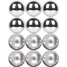 Mistique Home Cici Top 4 cm Gümüş 12'li 2 Adet