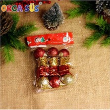 4 Adet Yılbaşı Ağacı Süsü 4 Model Karma 12'li Set