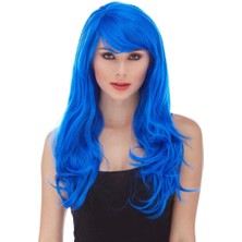 Livenda Mavi Renk Parti Peruğu