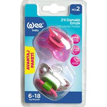Wee Baby 2 Li Damaklı Emzik No:2 4 Adet
