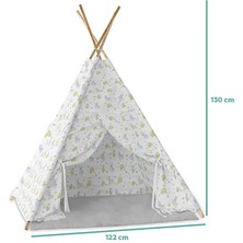 Molie Desenli Ahşap Oyun Çadırı (4 Adet)