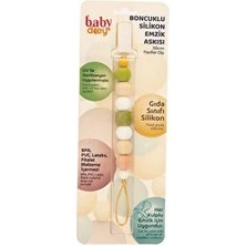 Baby Dcey Boncuklu Silikon Emzik Askısı (3 Adet)