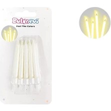 3 Adet Balonevi Karanlıkta Parlayan Mum 10'lu