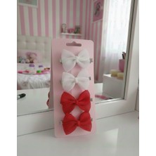 Retro Women Kız Çocuk  Bebek Fiyonk Kurdele Hediye Doğum Günü Sevimli Renkli Toka  Seti