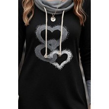 Emh Store Kadın Uzun Kollu Balıkçı Yaka Bağcıklı Iki Iplik Elbise