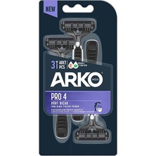 3 Adet Arko Men Pro4 Tıraş Bıçağı 3'lü