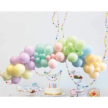 3 Adet Balonevi Makaron Balon Dekorasyon Seti 70'li