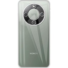 Adige Honor Magic 8 Lite Kılıf Silikon Şeffaf  + Ekran Koruyucu