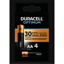 4 Adet Duracell Optimum Kalem Pil 4'lü