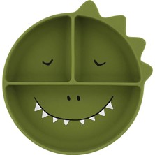 Trixie Mr. Dino - Silikon Vakumlu Bölmeli Tabak (2 Adet)