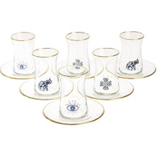 4 Adet Rakle Lucky Charm Çay Seti 12 Parça 170CC