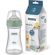 Mooma Neutra Tritan Biberon 250 ml 6-18 Ay Orta Akış Çağla Yeşili (3 Adet)
