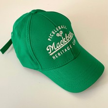 Mackbear Coffee Co. Mackbear Ayarlanabilir Unisex Şapka Düz Model Logolu Yeşil