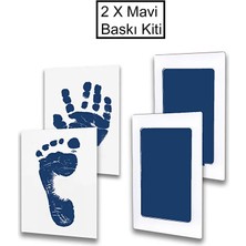 Moky Dizayn Temassız Bebek El-Ayak Izi Baskı Kiti (2 Adet)