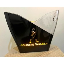 Sanat Taciri Işıklı Johnnıe Walker Viski Kovası Şişe Kovası Plastik Kova