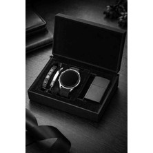 G Sport Polo Mıknatıslı hasır kordon Dijital Erkek Kol Saati & Bileklikler, Çakmak, Özel Kutulu 4'lü Hediye Seti