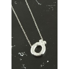 Zero Land Gld-Spt- Ö Harfli Balon Kolye - Gümüş Rengi