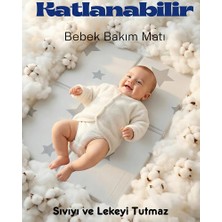 Can Mats Su Geçirmez Alt Değiştirme Matı, Alt Açma Örtüsü, Oturma Matı - Silinebilir, Hijyenik, Sıvı Emmez, Soğuğu KESER,70X50 Katlanabilir (2 Adet)