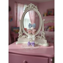 Retro Women Kız Çocuk  Bebek Fiyonk Kurdele Hediye Doğum Günü Sevimli Renkli Toka  Seti