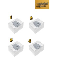 Roborock S8 Pro Ultra / S8 Plus / Q7 Max Plus / S7 Pro-Max-Maxv Ultra Uyumlu Yedek Toz Torbası 4'lü Set
