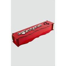 Zero Land Gld-Spt- Seni Seviyorum Yazılı Boş Hediye Kutusu - Kırmızı