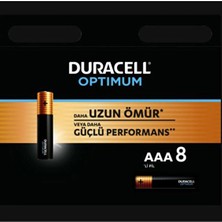 3 Adet Duracell Optimum Ince Pil 8'li