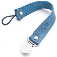 Kidful Bitkisel Boyalı Emzik Askısı - Denim (4 Adet)