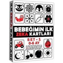 DIYTOY Eğitici Kartlar 0-6 Ay Erken Eğitim Zeka Kartı (3 Adet)