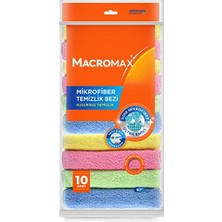 2 Adet Macromax Mikrofiber Temizlik Bezi 10 Lu