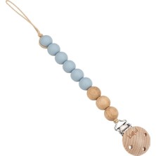 Kidful Boncuk Emzik Askısı - Dusty Blue (3 Adet)