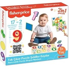 Fisher-Price Fisher Price Tak Çıkar Puzzle Şekiller Sayılar (3 Adet)